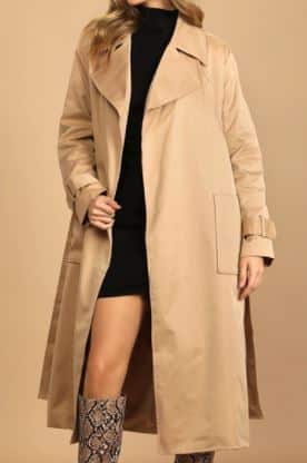 Lewis Beige Belted Trench Coat