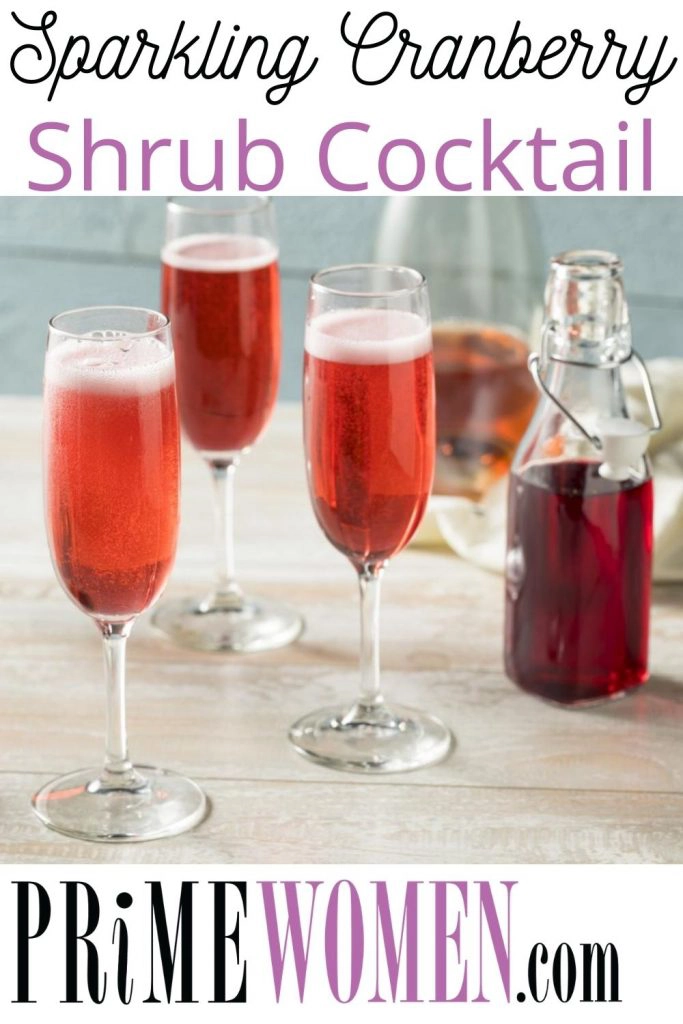 Sparkling Cranberry Shrub Cocktail Recipe