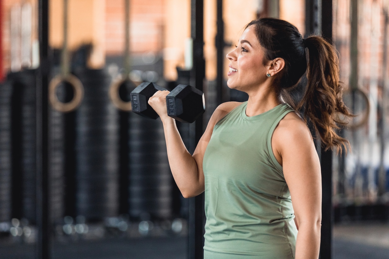 Woman at gym
