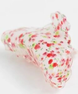 ASOS DESIGN hair claw in floral print