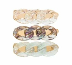 Iridescent Acrylic Chain Clips