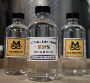 distillery hand sanitizer