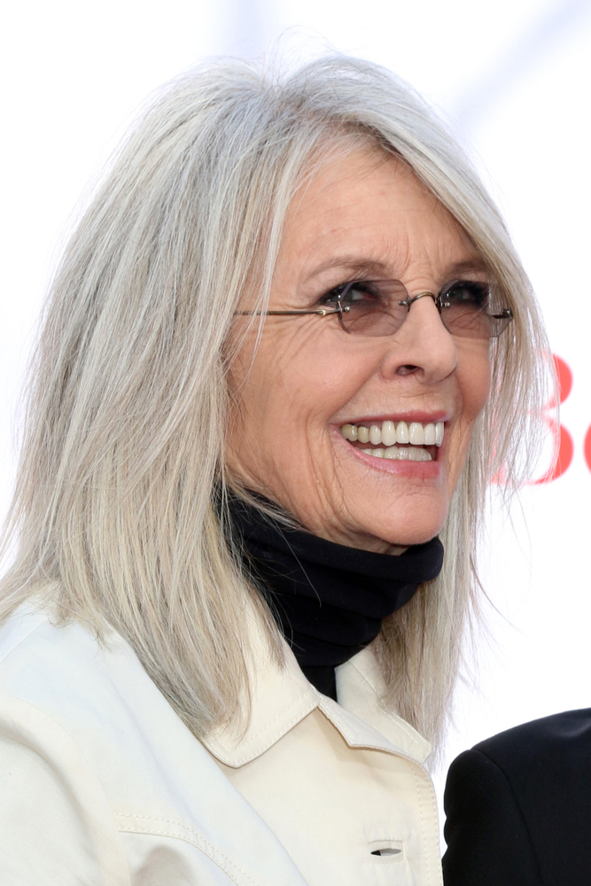 Diane Keaton grey hair