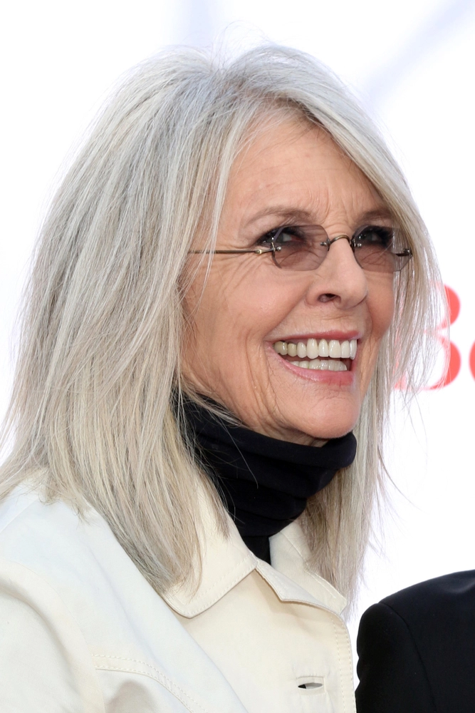 Diane Keaton grey hair