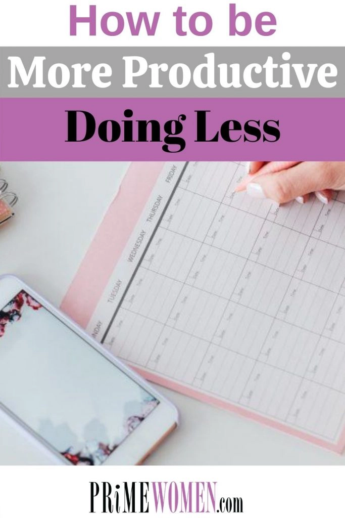 How to be more productive doing less