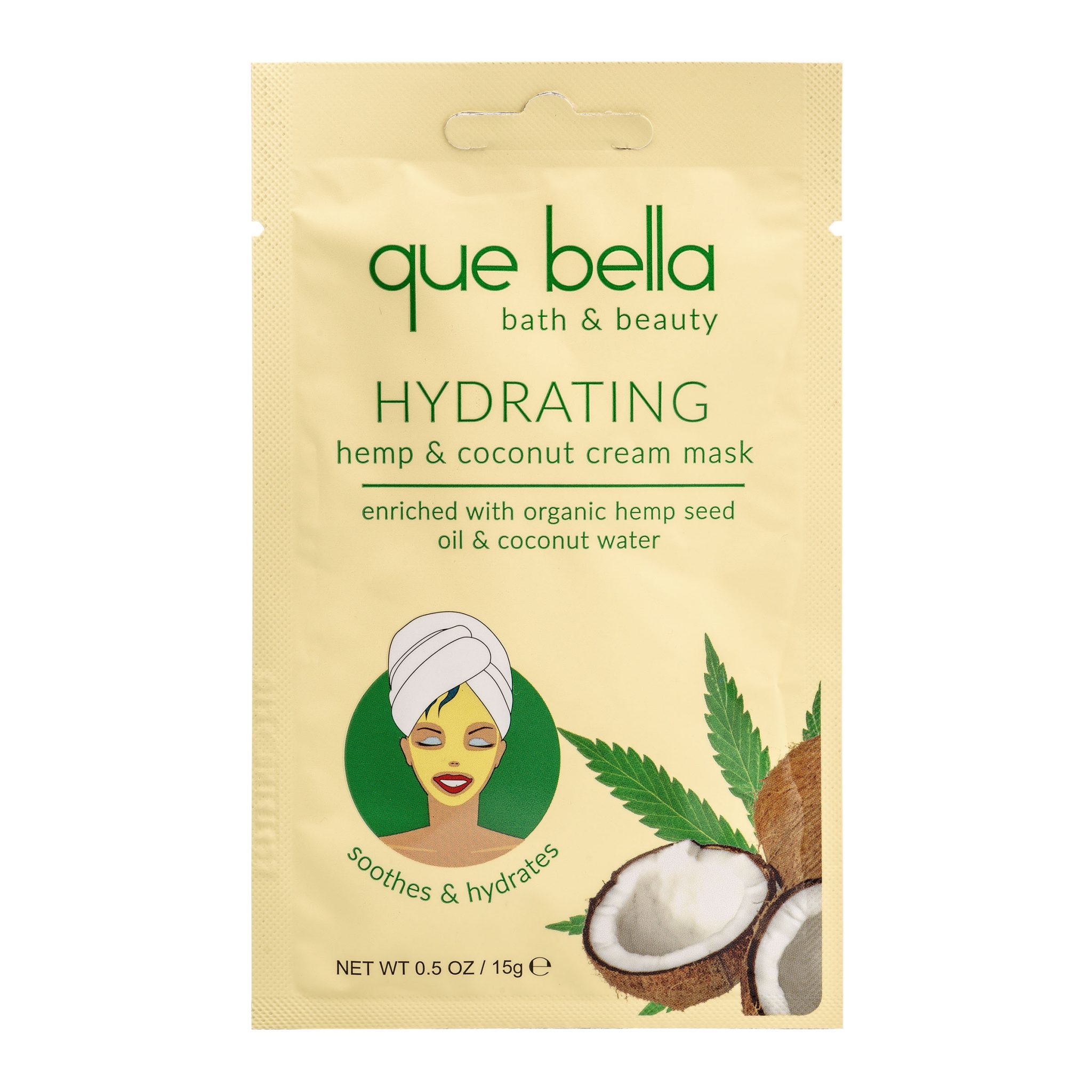 Que Bella Coconut Cream mask is a great Facial Masks For Dry Skin 