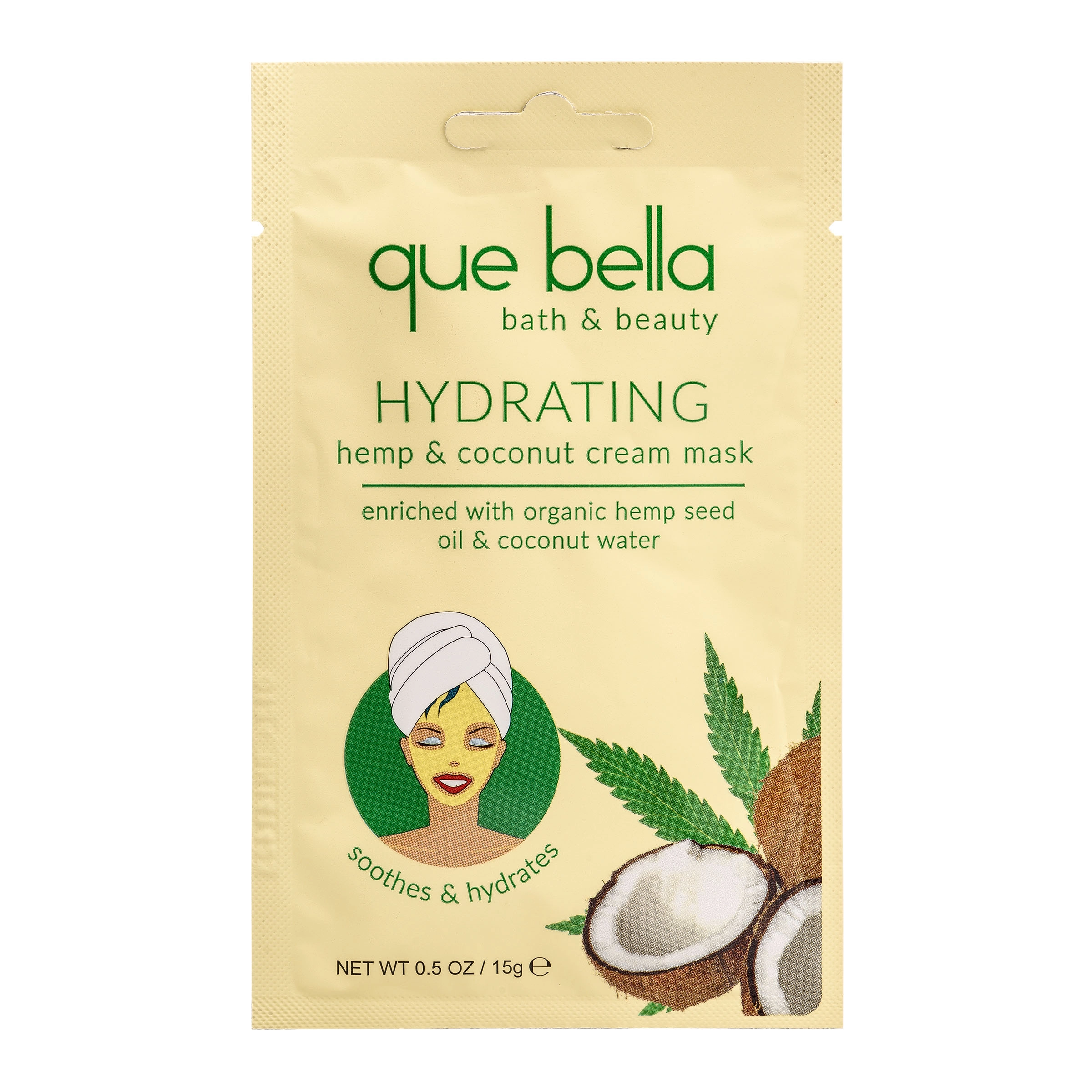 Que Bella Coconut Cream mask is a great Facial Masks For Dry Skin 