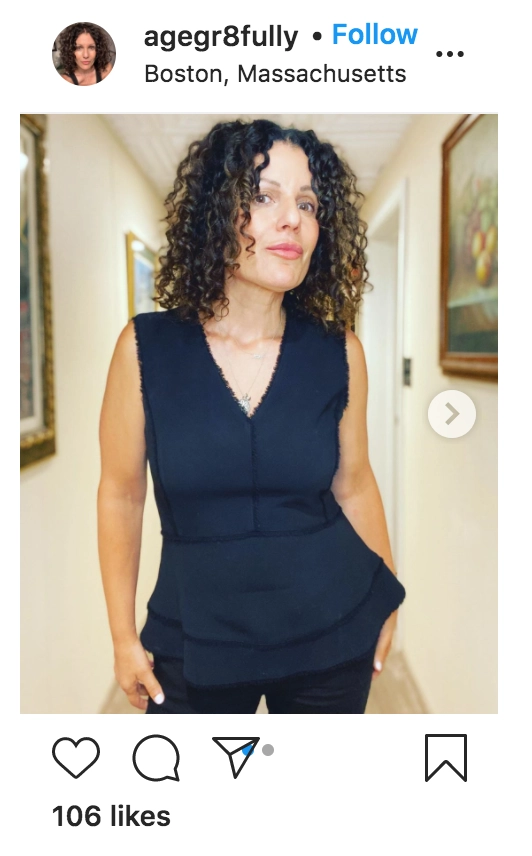 Curly lob haircut
