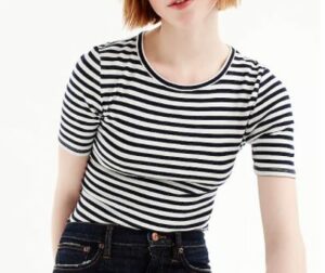 JCREW Slim perfect T-shirt in stripe