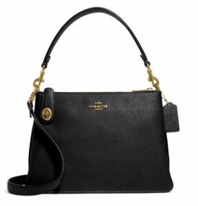 Sac à bandoulière Coach en cuir galet