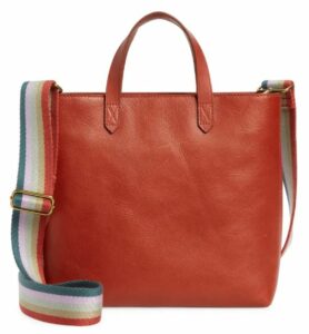 Madewell Small Transport Leather Crossbody Tote