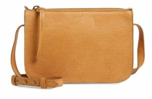 Sac à bandoulière en cuir embossé lézard Madewell The Simple