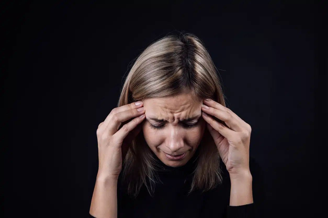Crying or upset woman