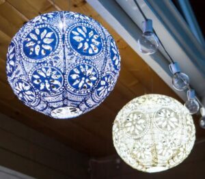 Boho Globe Solar Indoor/Outdoor Lantern