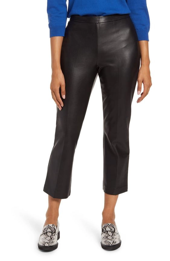 faux leather pants