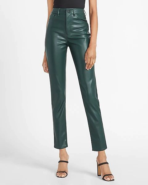 faux leather pants
