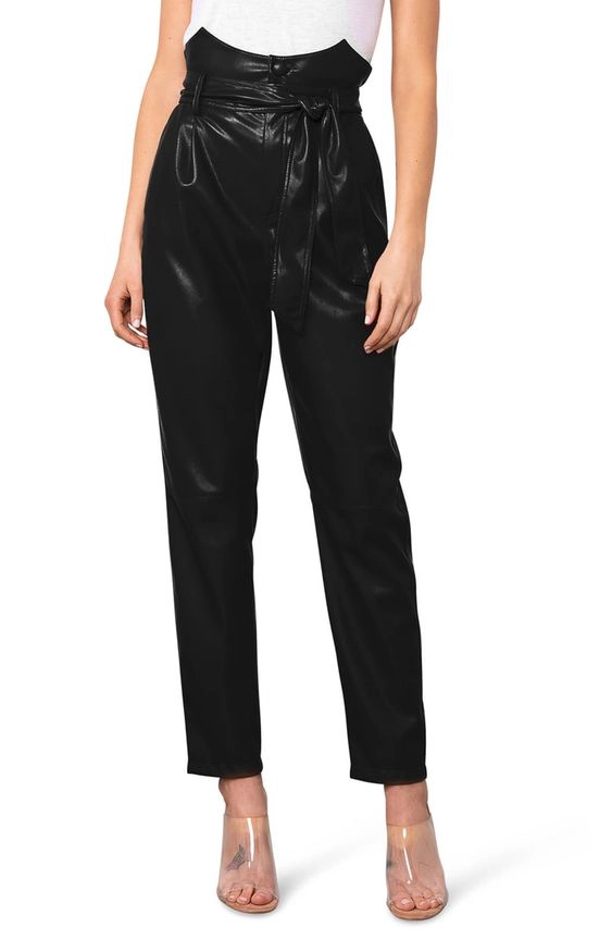 faux leather pants