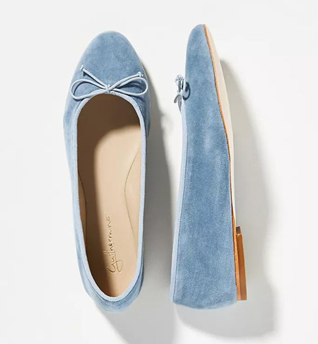 velvet ballet flats
