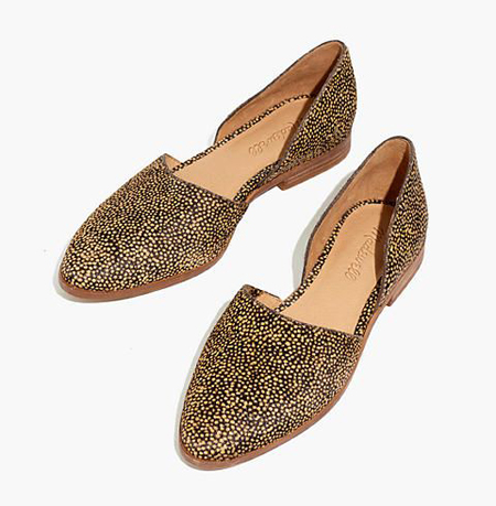 spotted ballet flats