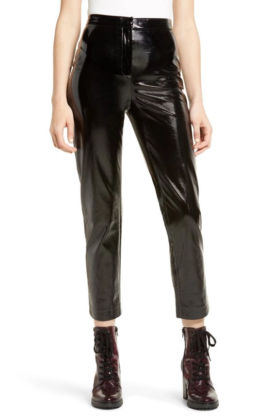 faux leather pants