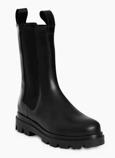 Black Leather Lia Boots