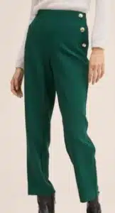 Cropped button pants
