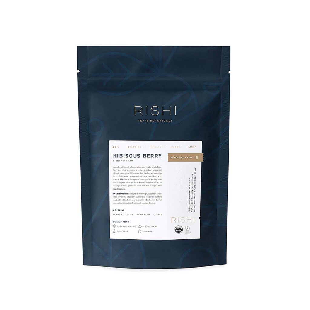 Rishi Tea Hibiscus Berry Loose Leaf Herbal Tea