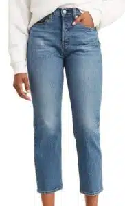 Wedgie High Waist Crop Straight Leg Jeans