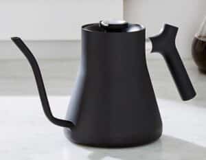 Crate and Barrel View Fellow Stagg Matte Black Stovetop Pour-Over Kettle - image 1 of 11 View Fellow Stagg Matte Black Stovetop Pour-Over Kettle - image 2 of 11 View Fellow Stagg Matte Black Stovetop Pour-Over Kettle - image 3 of 11 View Fellow Stagg Matte Black Stovetop Pour-Over Kettle - image 4 of 11 View Fellow Stagg Matte Black Stovetop Pour-Over Kettle - image 5 of 11 View Fellow Stagg Matte Black Stovetop Pour-Over Kettle - image 6 of 11 View Fellow Stagg Matte Black Stovetop Pour-Over Kettle - image 7 of 11 View Fellow Stagg Matte Black Stovetop Pour-Over Kettle - image 8 of 11 View Fellow Stagg Matte Black Stovetop Pour-Over Kettle - image 9 of 11 View Fellow Stagg Matte Black Stovetop Pour-Over Kettle - image 10 of 11 View Fellow Stagg Matte Black Stovetop Pour-Over Kettle - image 11 of 11 Fellow Stagg Matte Black Stovetop Pour-Over Kettle (Open Larger View) Fellow Stagg Matte Black Stovetop Pour-Over Kettle