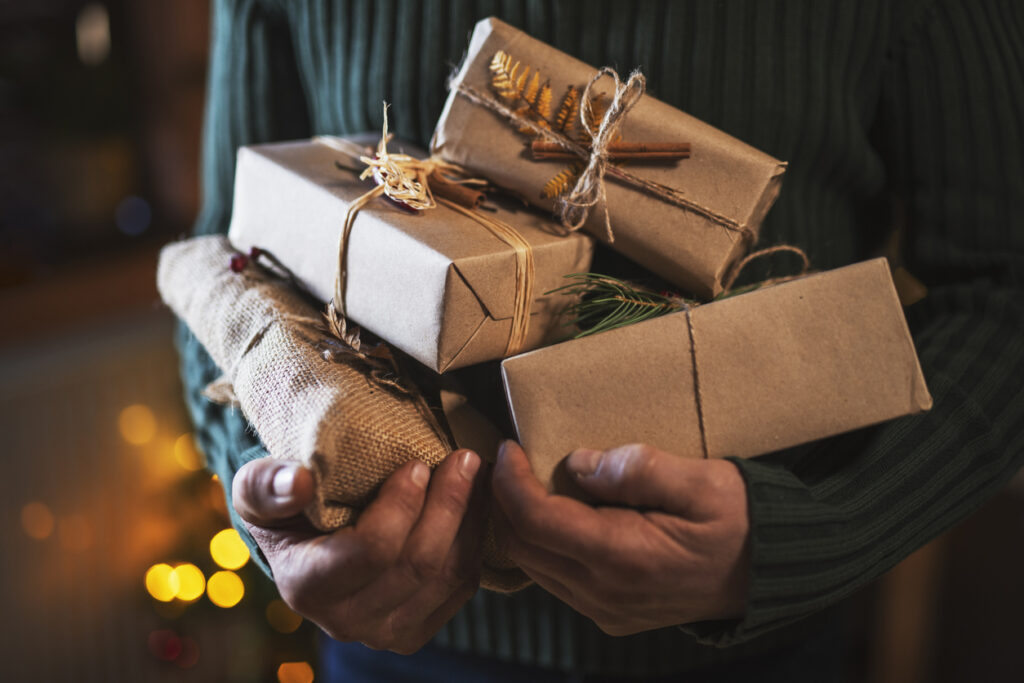 Man holding gifts - gifts for him