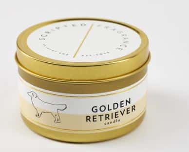 Golden Retriever Dog Breed Soy Candle in Large Tin and gifts for pets