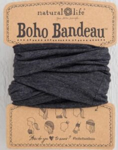 Heathered Charcoal Boho Bandeau