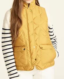 JCREW Quilted vest with PrimaLoft