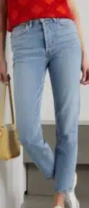 Re Done 90s Comfort Stretch High-Rise Ankle Crop skinny jeans