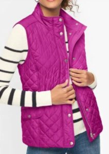 Talbots Diamond Quilted Vest