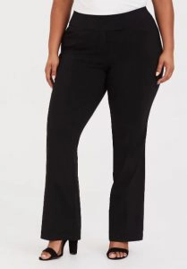 STUDIO CLASSIC MILLENNIUM STRETCH BLACK HIGH RISE RELAXED TROUSER, $38.67