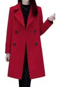 Chouyatou Double Breasted Wool Peacoat