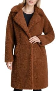 Notch-Collar Teddy Coat