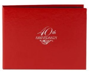 40th Anniversary Guest Book - Red, $13.49