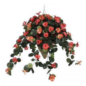 Faux Nasturtium Floral Arrangement in Cone Planter, $169.99