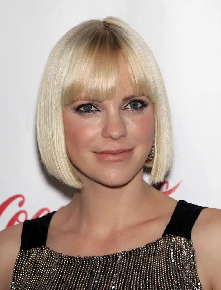 Anna Faris Bob haircut with bangs