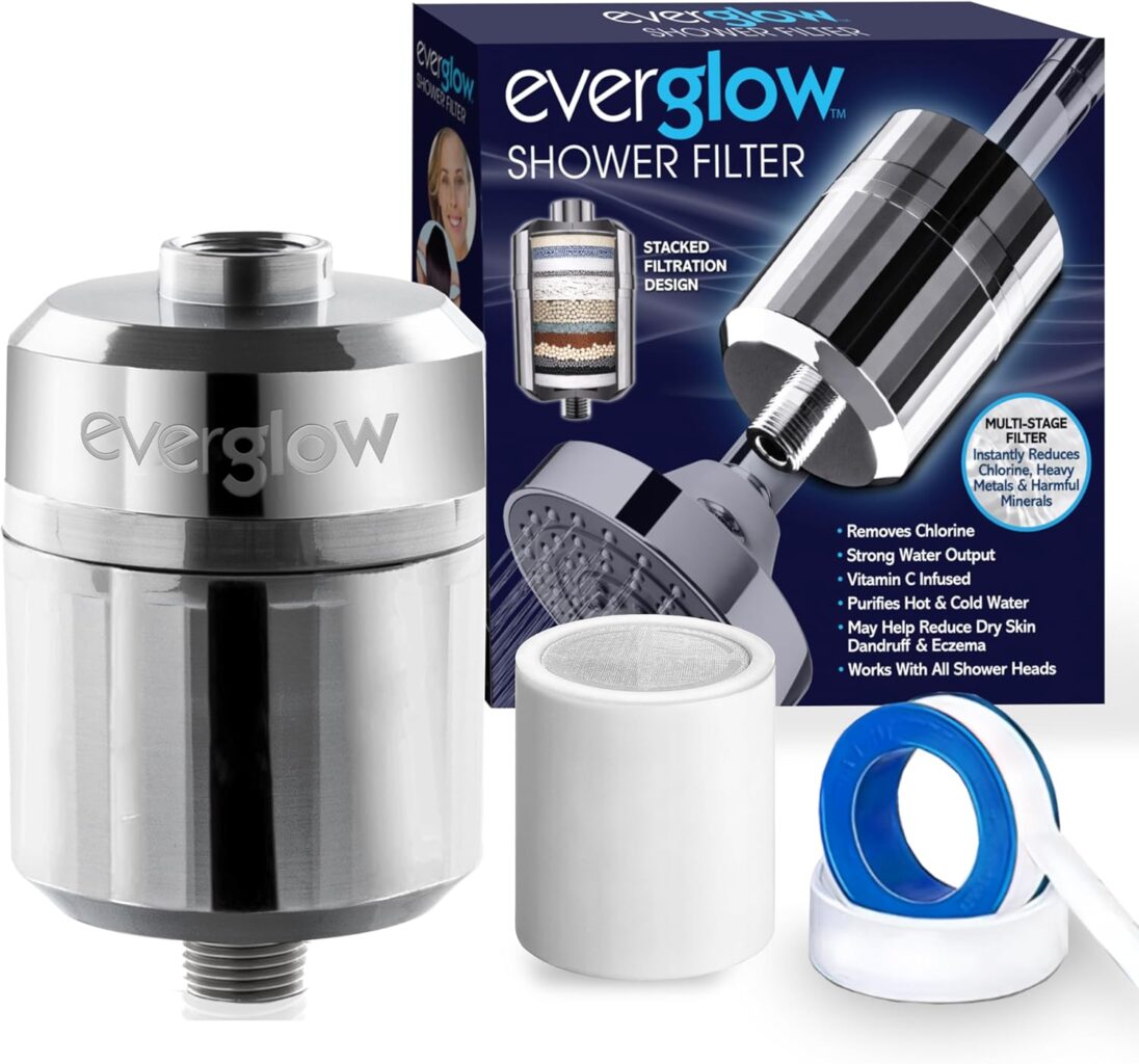 EVERGLOW Filtered Shower Head for Hard Water