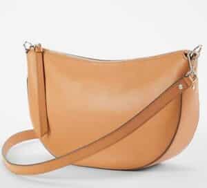Leather Crossbody Crescent Bag