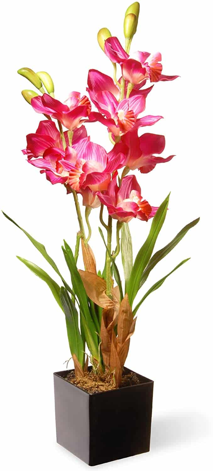 National Tree Company Artificial Silk Flowers with Base