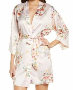 Jolene Floral Print Charmeuse Wrap