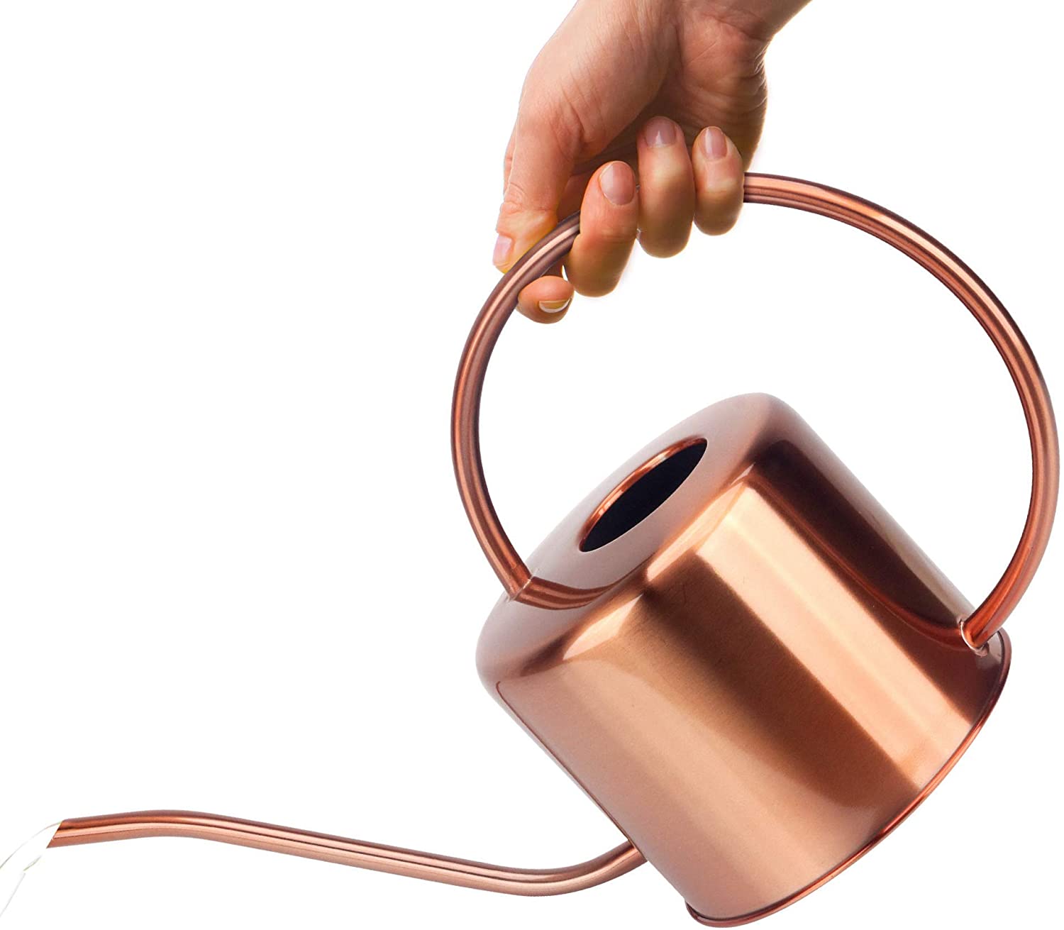 KIBAGA Decorative Copper Colored 40oz Watering Can