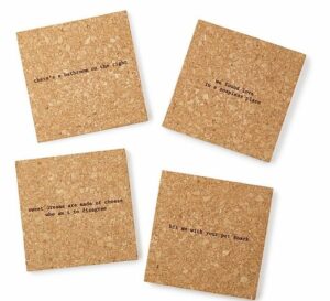 Mistaken Lyrics Coasters