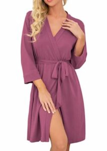 PrinStory Women Kimono Robes Short Lightweight Robe