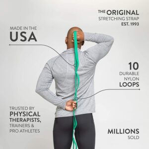 The Original Stretch Out Strap with Exercise Poster
