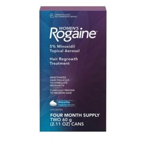 Women's Rogaine 5% Minoxidil Foam for Hair Thinning and Loss